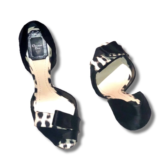 Christian Dior Couture Black & White heels - Picture 6 of 8